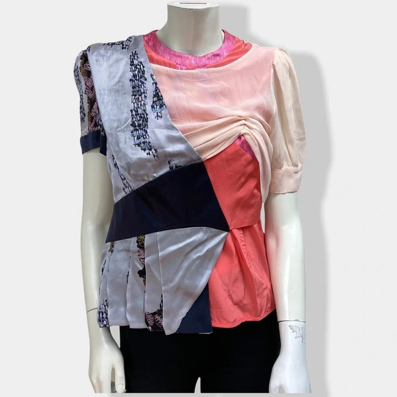 MICHAEL Van Der Ham Silk Blouse - Picture 1 of 6